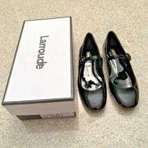 Larroude Blair Black Patent Leather Mary Janes (6.5M) NIB - £174.72 GBP