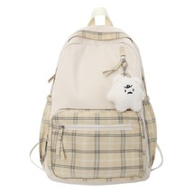 Cute Girl Lattice Travel School Bag Fashion Lady Kawaii Book Backpack Trendy Col - £41.08 GBP
