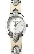 Armitron Ladie&#39;s Ivory Enamel &amp; Rhinestone Quartz Watch EC! - £17.01 GBP