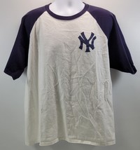 N) Majestic Derek Jeter Yankees Baseball White Blue T-Shirt XXL - £15.56 GBP