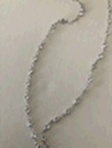 Sparkling Necklace Approximately 28” Delicate Beauty - £23.50 GBP