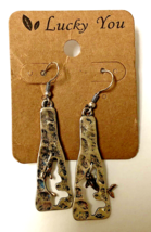 New Lucky Brand Dolphin Drop Earrings Gift Vintage Women Party Holiday Jewelry - £4.22 GBP