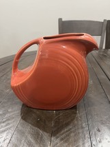 Fiestaware Persimmon Large Disc Pitcher Fiesta Ware Homer Laughlin Orange - £30.57 GBP