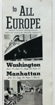 1938 U.S. Line Cruises Advertisement DC Manhattan Nautical Ship Sailing ... - $372.61 MXN