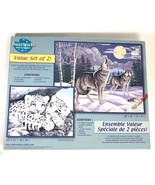 Dimensions PaintWorks Paint by Number 2 Pack Snow Leopards &amp; Gray Wolves - $78.99