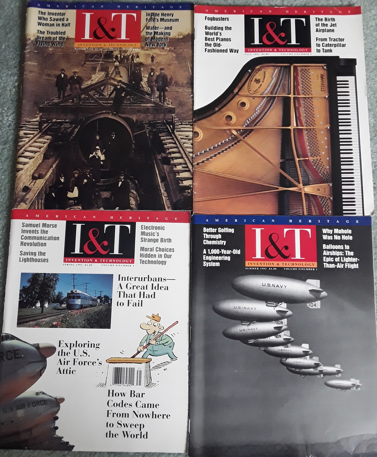 Primary image for Lot of 4 American Heritage of Invention & Technology - Magazines  