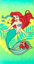 Disney Little Mermaid Beach Towel measures 27 x 54 inches - £20.05 GBP