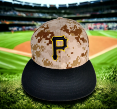 Pittsburgh Pirates MLB New Era 59Fifty Desert Digital Camo Hat Cap USA  6 7/8 - £9.75 GBP
