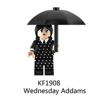 Minifigure Custom Building Toys Wednesday Addams Horror Series KF1908 - £3.08 GBP