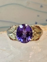 Black Hills Gold ring size 11 purple band sterling silver women - £120.70 GBP