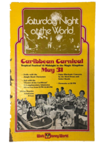 Disney Saturday Night Caribbean Carnival Cardboard Display Stand Adverti... - $100.00