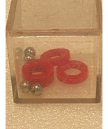 Vintage Game Puzzle Brain Cube Metal Balls &amp; Plastic RIngs *Pre-Owned w/... - $227.80 MXN