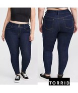 Torrid Jegging Skinny High Rrise Jean Plus Size 20R Dark Wash - $906.26 MXN