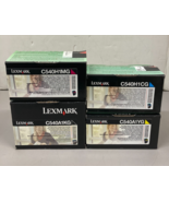 Set Of 4 Lexmark Toners C540A1KG C540H1CG C540H1YG C540H1MG New Sealed - $643.02 MXN