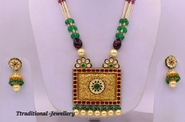 Bollywood Style Women Jewelry Handmade Necklace Set Bridal Look Pendant Set - £8,641.66 GBP