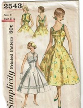 PARTIAL CUT Sewing Pattern Simplicity 2543 Dress Jacket Misses Size 11 B... - $14.07