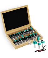 20Pcs Router Bits , 1/4Woodwork Tools,Professional Carbide Milling Cutte... - $46.99