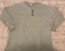 Disney 90s embroidered long sleeve shirt Mickey Pluto Minnie VTG Henley - $41.13