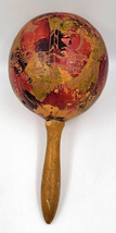 Hand Carved &amp; Painted Maraca Hand Shaker Percussion - $15.00