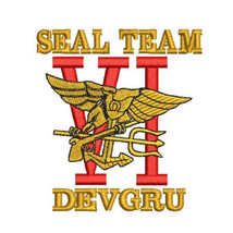 Us Navy Seal Team Embroidered Polo Shirt Navy Seal Team Vi Devgru Embroidery - £27.29 GBP