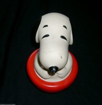 Vintage Snoopy Knickerbocker K T C Baby Plastic Toy Chime Ball Rattle Hong Kong - £26.15 GBP