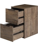 2 Drawer Wooden File Cabinet, Vertical Storage Filing Cabinet With, By L... - £103.75 GBP
