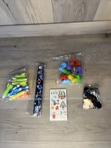 Lot of 60 Kids Rocket Themed Party favor bag toys all new never used assortment - $13.06