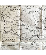 Map Coal Outcrops 1875 Geological Pittsburgh Washington County PA Victor... - £156.44 GBP