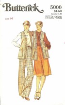 Butterick 5000 Misses Vest, Skirt &amp; Pants Sewing Pattern Size 14 UNCUT FF - £7.44 GBP