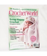 Crochet World Magazine April 2010 Rag Rug Duck Feet Easter Egg Doily Hap... - $14.84