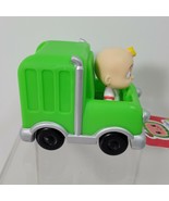 COCOMELON  4&quot;  Green Trash Truck Wheeling Vehicle With JJ New - £8.15 GBP