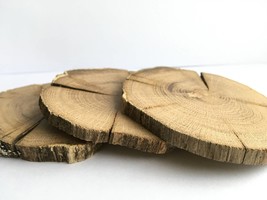 Set of 50 Oak Wood Coasters - $55.00