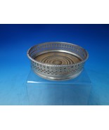 Gadroon Silverplate Champagne Coaster with Wood Base c.1920 1 1/2&quot; x 5&quot; ... - $2,527.59 MXN