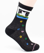 Cat In Window Cat Lover Novelty Socks - $13.99