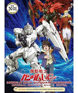 Mobile Suit Gundam Unicorn OVA + Extra Japanese Anime DVD English Dub USA - $39.59