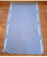 VTG Tupperware Consultant Tablecloth 40&quot; x 70&quot; Rectangle Light Blue - $566.34 MXN