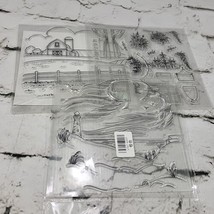 Clear Rubber Stamps Lot of 3 Sets Farm Outdoors Nature - £13.95 GBP