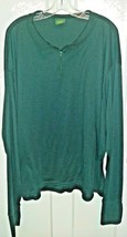 4XL Cabela&#39;s Pullover Shirt Dark Green Long Sleeve Lightweight Zip USA Made - £13.93 GBP