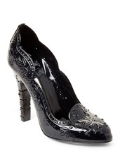 Dolce &amp; Gabbana Bette Cinderella Embellished Pvc Pump Black Crystal US7 EU37 - £428.66 GBP