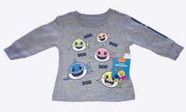 Pink Fog Baby Shark Toddler Long Sleeve Shirt Sz 3T Months 60% Cotton - £9.48 GBP