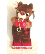 Musical Dancing Rudolph The Red Nosed Reindeer Playing Saxophone - £23.76 GBP