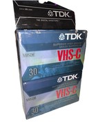 2 pack TDK VHS-C 30 Minute Superior High Grade VHS Tapes - $318.15 MXN