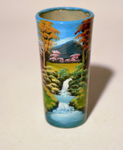 Hand Painted Art Collectible Shooter Shot Glass Vintage - $4.93