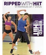 CATHE FRIEDRICH RIPPED WITH HIIT 7 DVD SET 9 WORKOUTS NEW SEALED - £75.63 GBP