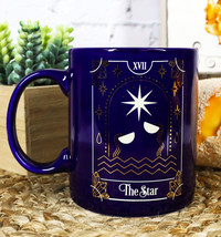 Wicca Fortune Teller Psychic Tarot Cards The Star Ceramic Tea Coffee Mug Cup - £15.25 GBP
