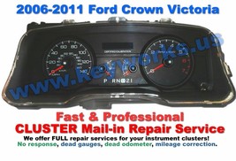 2006-2011 Ford Crown Victoria Instrument Cluster Mail In Repair. QUALITY... - $93.10