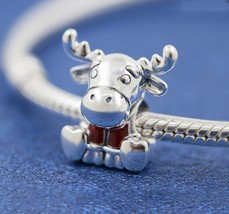 2020 Summer Release 925 Sterling Silver Canada Moose Maple Leaf Charm  - £14.10 GBP