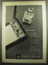 1953 Mark Cross Advertisement - Memo Tray, fountain pen, Evans Lighter - £14.78 GBP