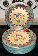 Lenox Winter Greetings Everyday Dinner Plate Goldfinch Christmas Holly - £19.53 GBP