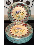 Lenox Winter Greetings Everyday Dinner Plate Goldfinch Christmas Holly - $24.99